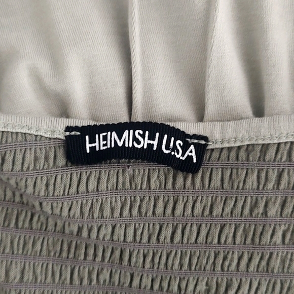 2 for 1 New Fuchsia Sleeveless Cutout Front Top Olive Green Smocked Babydoll XL - Picture 12 of 12